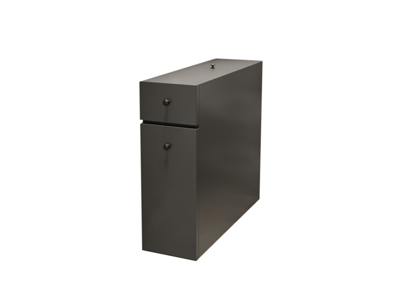Calencia" wooden bathroom cabinet - 60 x 19 x 55 cm - Anthracite grey