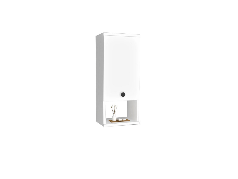 Mis" wooden bathroom cabinet - 30 x 21 x 71 cm - White