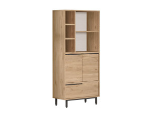 Calvin" wooden wardrobe - 74 x 35 x 161 cm - Brown