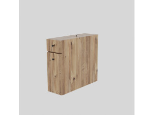 Calencia" wooden vanity unit - 20 x 60 x 55 cm - Brown