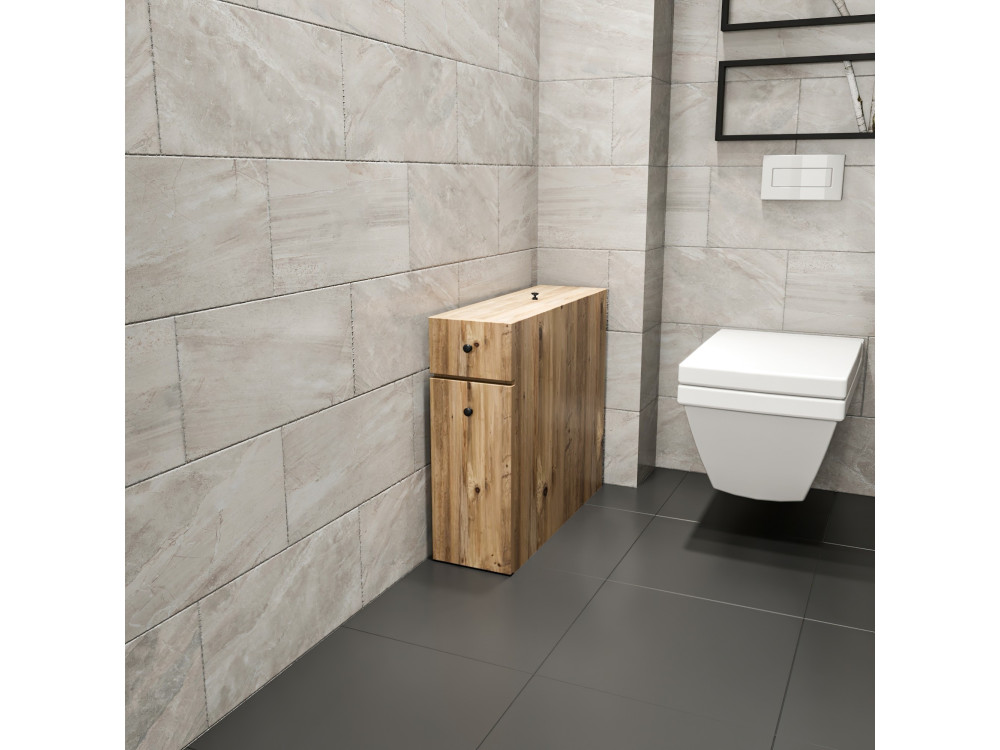 Calencia" wooden vanity unit - 20 x 60 x 55 cm - Brown