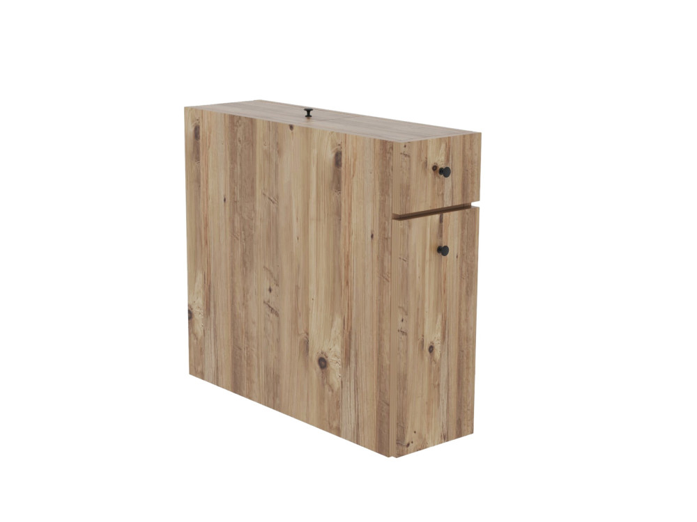 Calencia" wooden vanity unit - 20 x 60 x 55 cm - Brown
