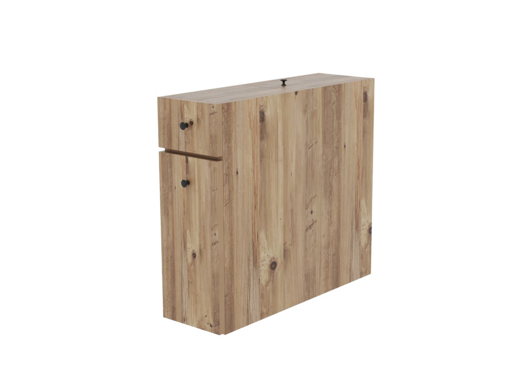 Calencia" wooden vanity unit - 20 x 60 x 55 cm - Brown
