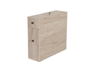 Calencia" wooden vanity unit - 20 x 60 x 55 cm - Beige