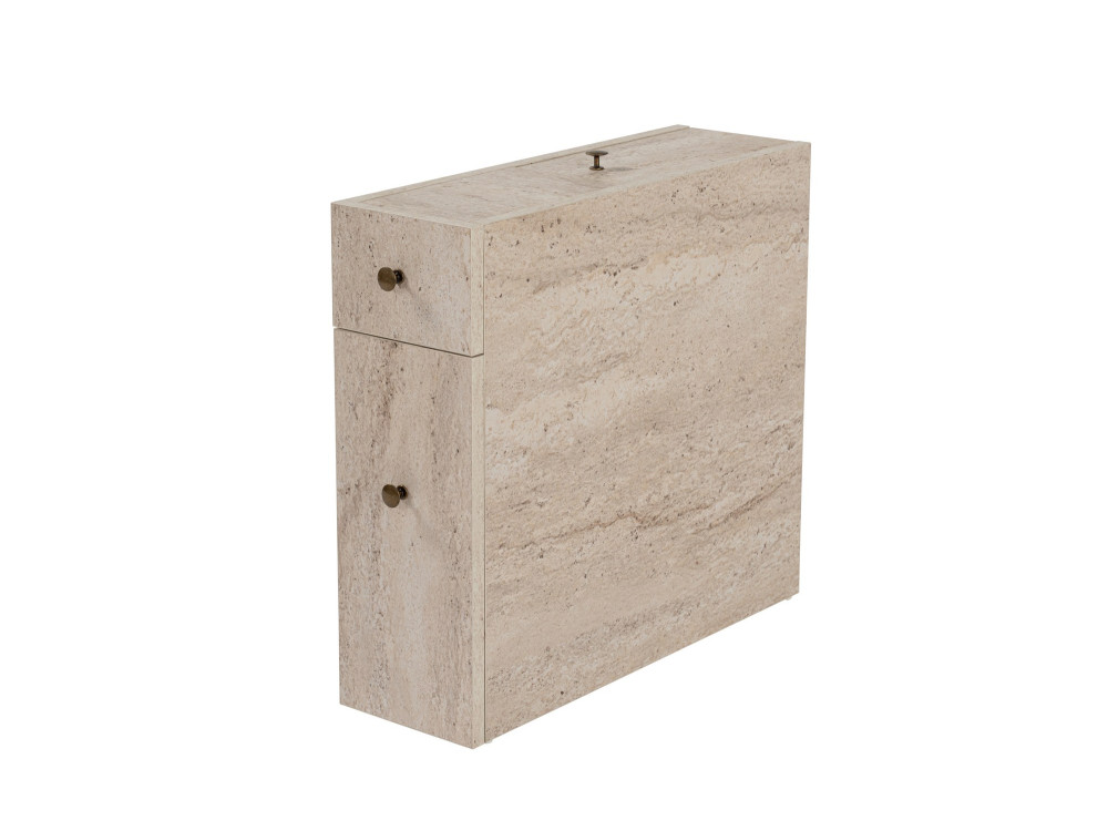 Calencia" wooden vanity unit - 20 x 60 x 55 cm - Beige