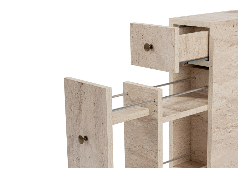 Calencia" wooden vanity unit - 20 x 60 x 55 cm - Beige