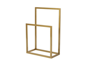 Gediz" metal towel rack - 25 x 60 x 90 cm - Gold