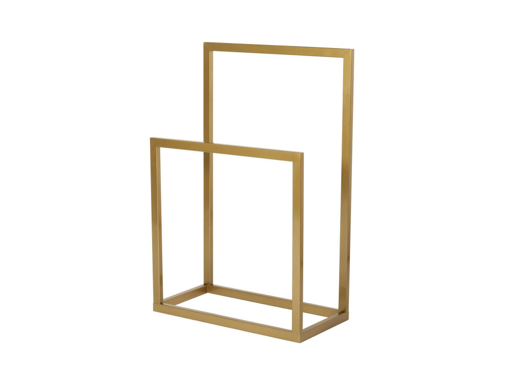 Gediz" metal towel rack - 25 x 60 x 90 cm - Gold