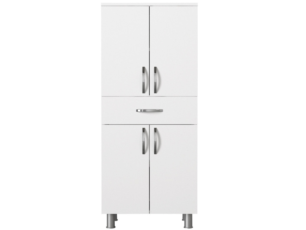 Arizona" wooden bathroom cabinet - 59 x 31 x 140 cm - White