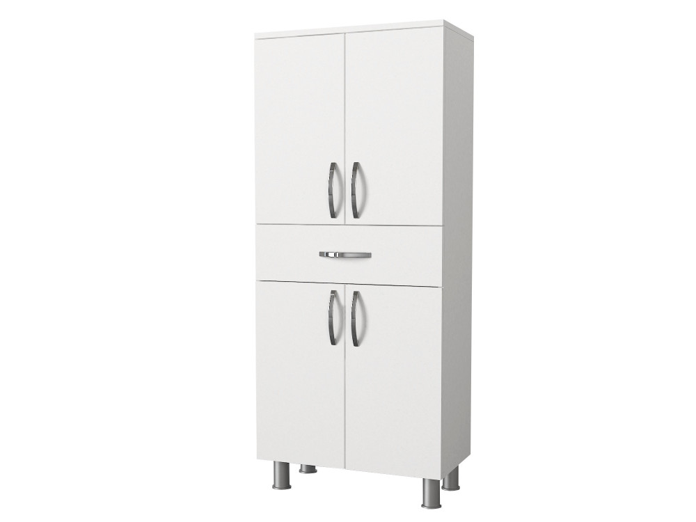 Arizona" wooden bathroom cabinet - 59 x 31 x 140 cm - White
