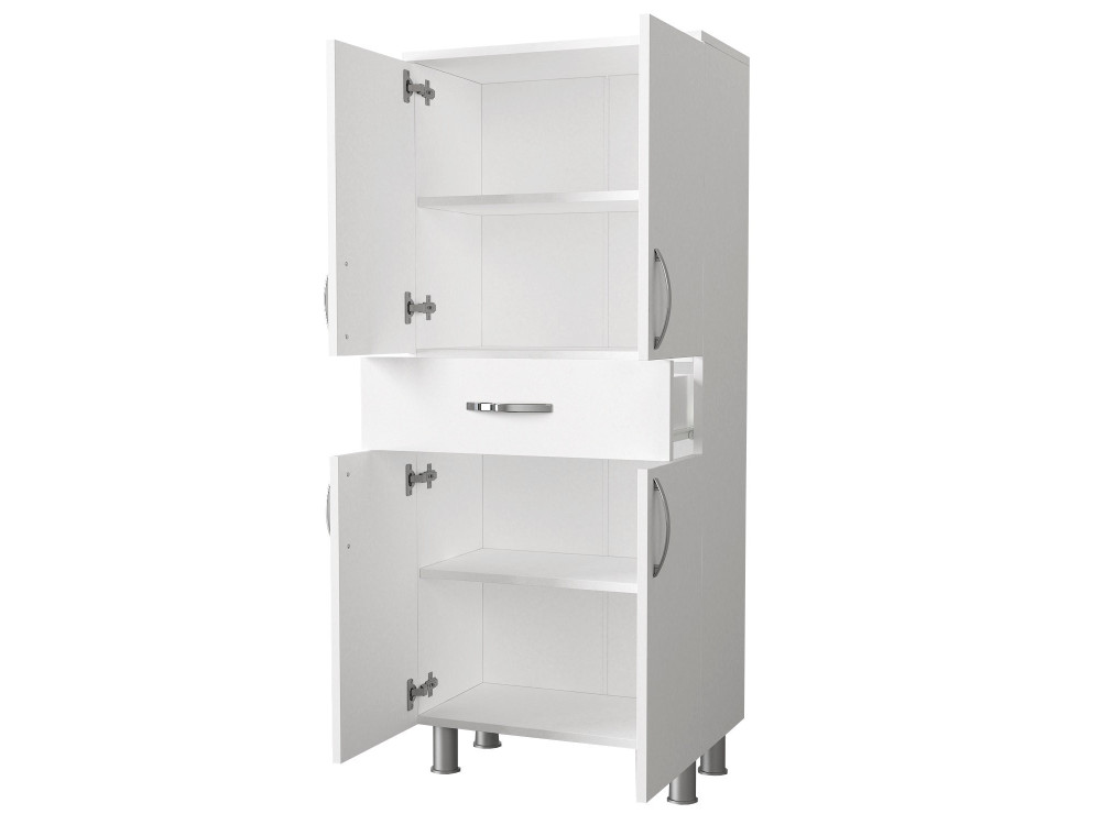 Arizona" wooden bathroom cabinet - 59 x 31 x 140 cm - White