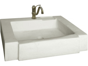 Modena" sink - reconstituted stone - 74 x 57 x 15.5 cm