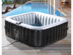 NICE PVC Inflatable Spa - 6 seats - Grey / Black