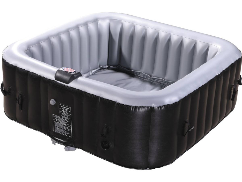 NICE PVC Inflatable Spa - 6 seats - Grey / Black