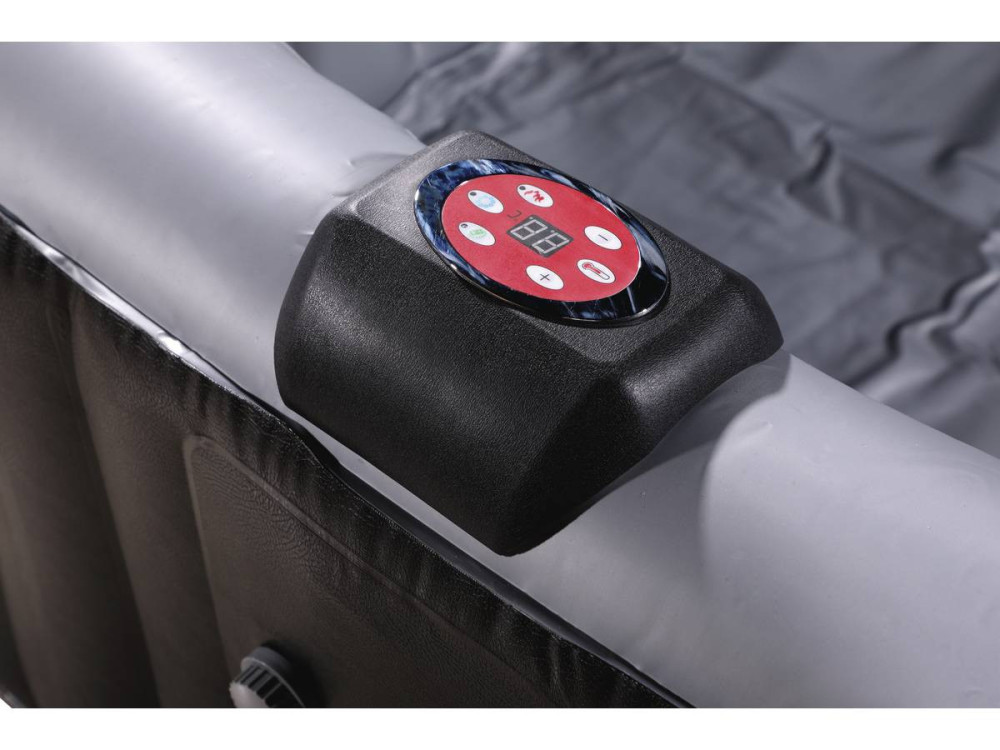 NICE PVC Inflatable Spa - 6 seats - Grey / Black