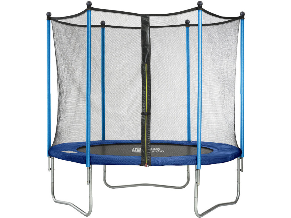 Trampoline "Happy" - Ø 1.80 m - with net + ladder + cover + anchoring kit