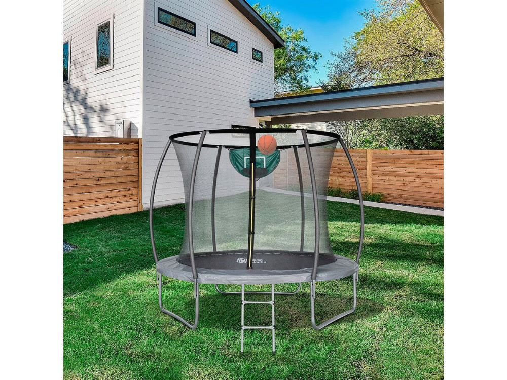 Trampoline with internal net "jumper" - Ø 4.60 m - Grey