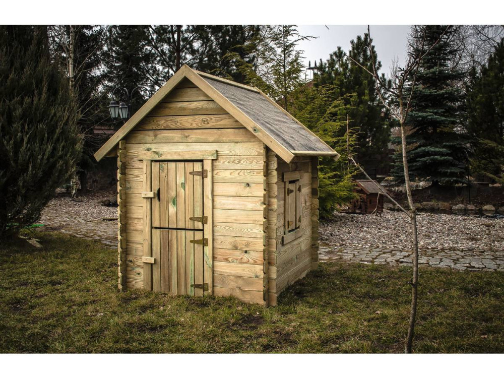 Sophie" wooden house - 120 x 120 x 159 cm