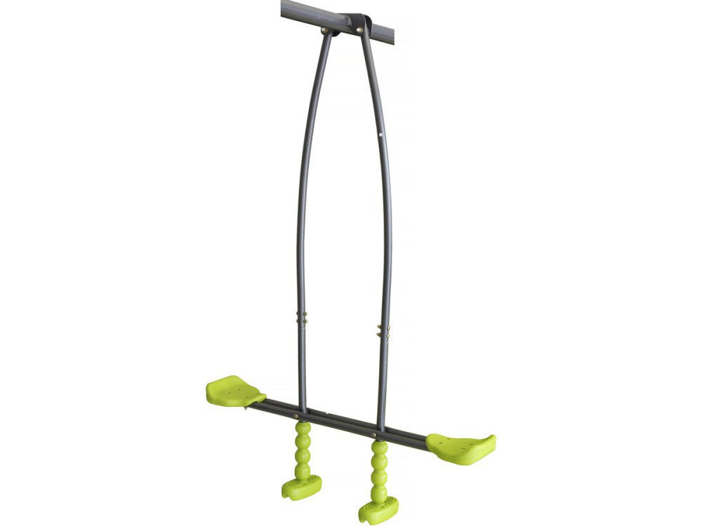 Metal playground swing "Basile" - 4 apparatus - Green