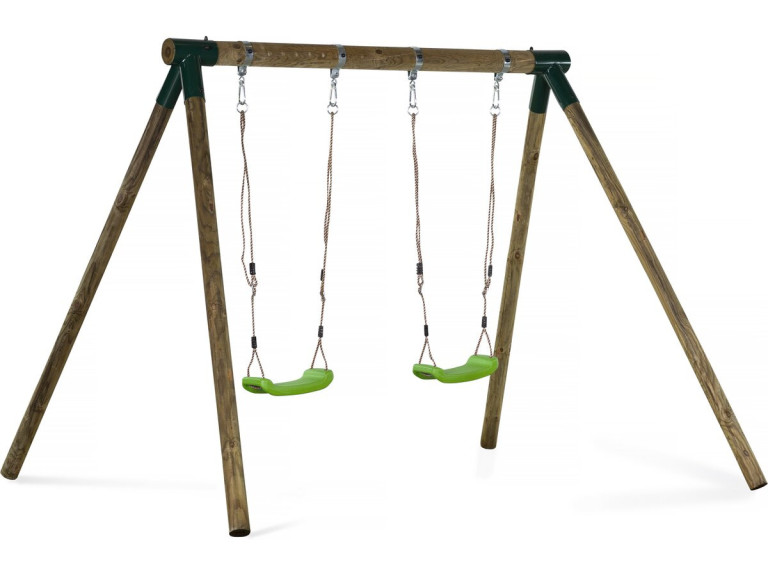 Eden" wooden swing - With 2 swings.