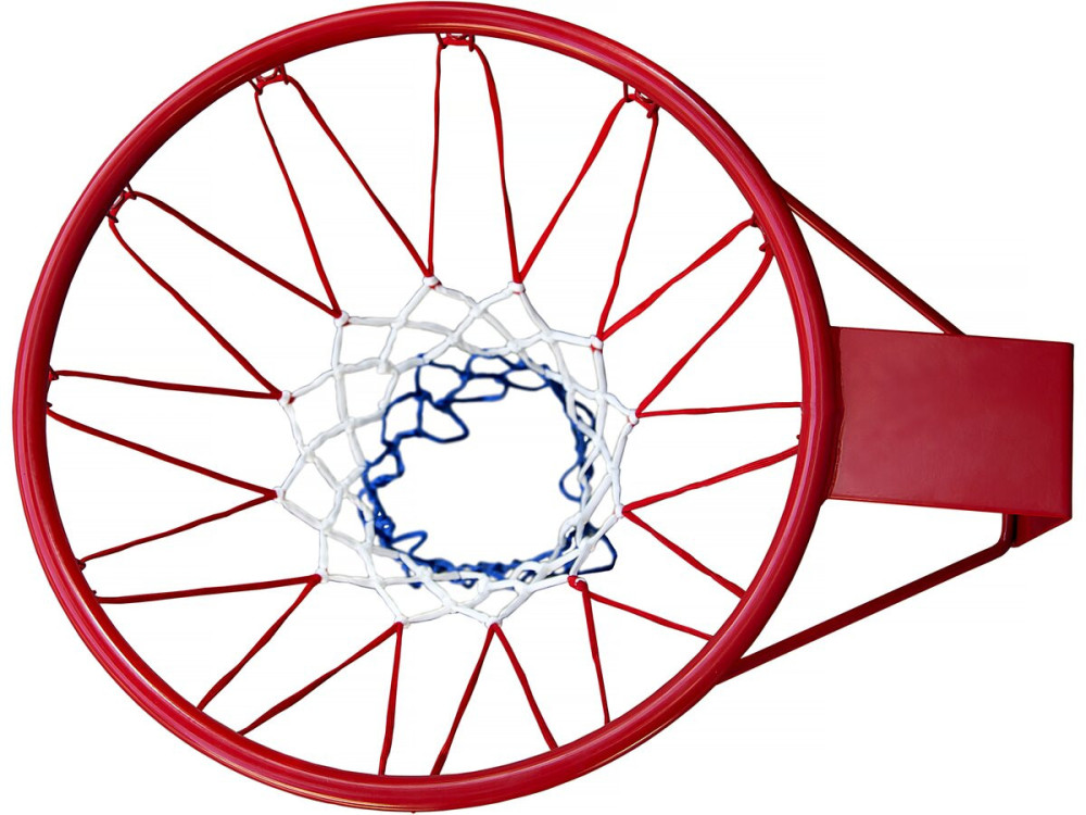 Universal basketball hoop for wooden frames