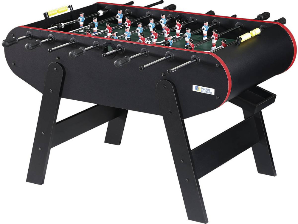 Table football - 140 x 74 x 86 cm - Black