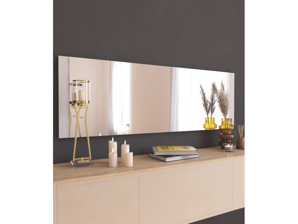 Azus" wooden mirror - 40 x 120 cm - White