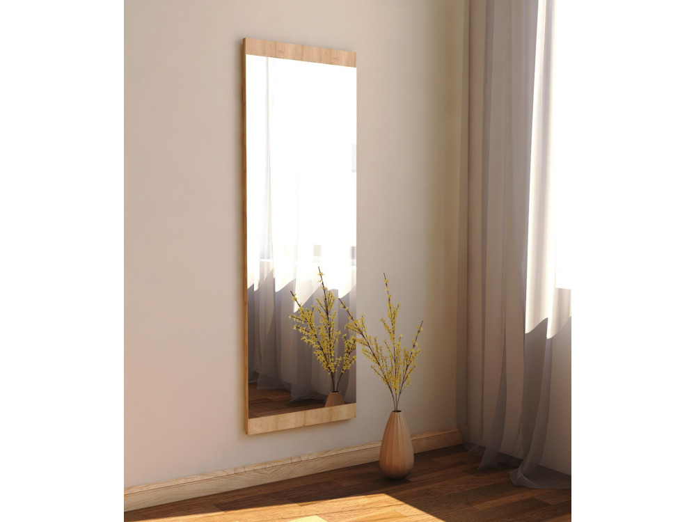 Azus" wooden mirror - 40 x 120 cm - Brown