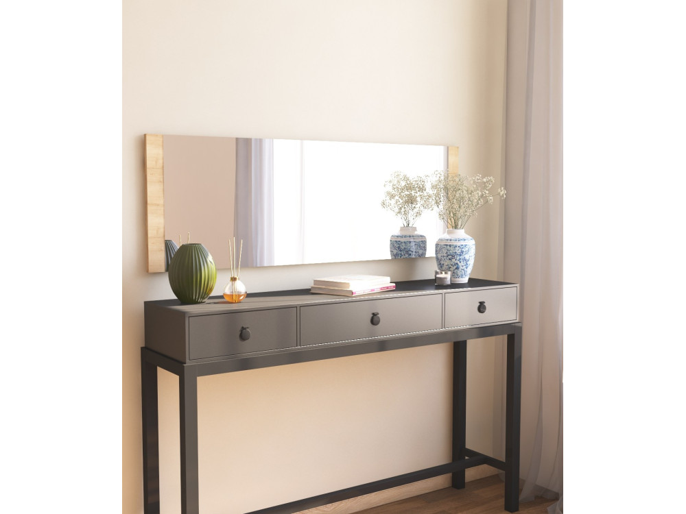 Azus" wooden mirror - 40 x 120 cm - Brown