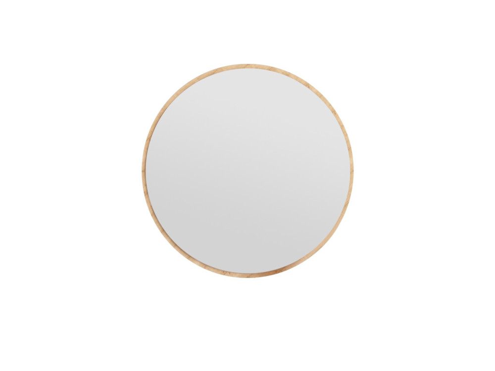 Ozze" wooden mirror - 60 x 60 cm - Beige