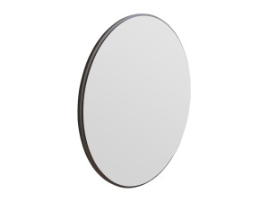 Ozze" wooden mirror - 60 x 60 cm - Black