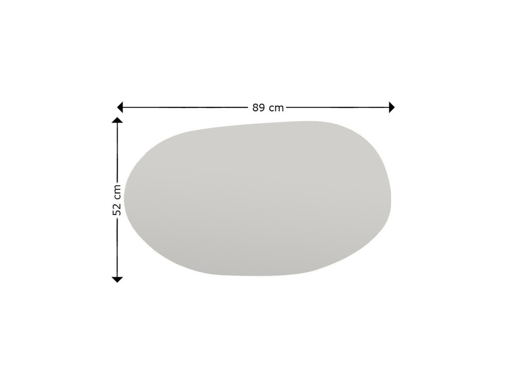 Vanomi" wooden mirror - 52 x 89 cm - Black