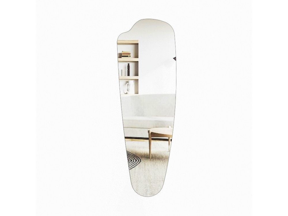 Reos" wooden psyche mirror - 40 x 120 cm - Transparent