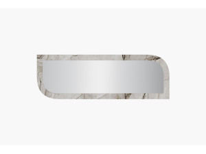 Arni" wooden mirror - 120 x 40 cm - Beige