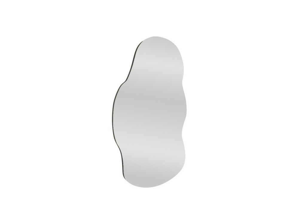 Baby" wooden mirror - 40 x 72 cm - Black