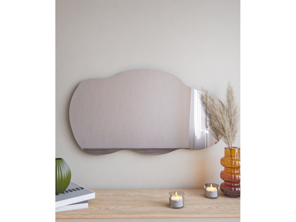 Baby" wooden mirror - 40 x 72 cm - Black