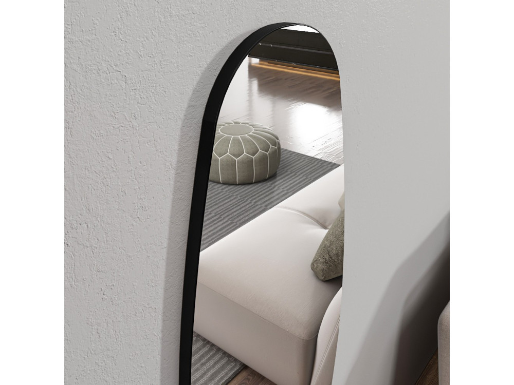 Venti" wooden horse mirror - 40 x 120 cm - Transparent