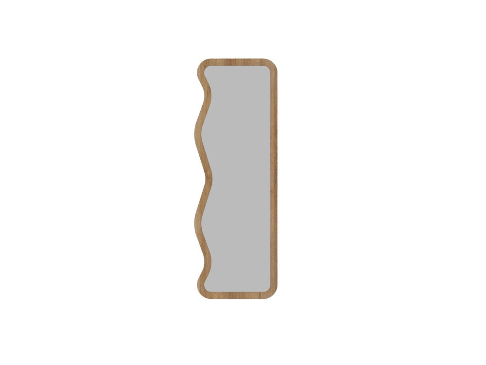 Asel" wooden mirror - 50 x 160 cm - Beige