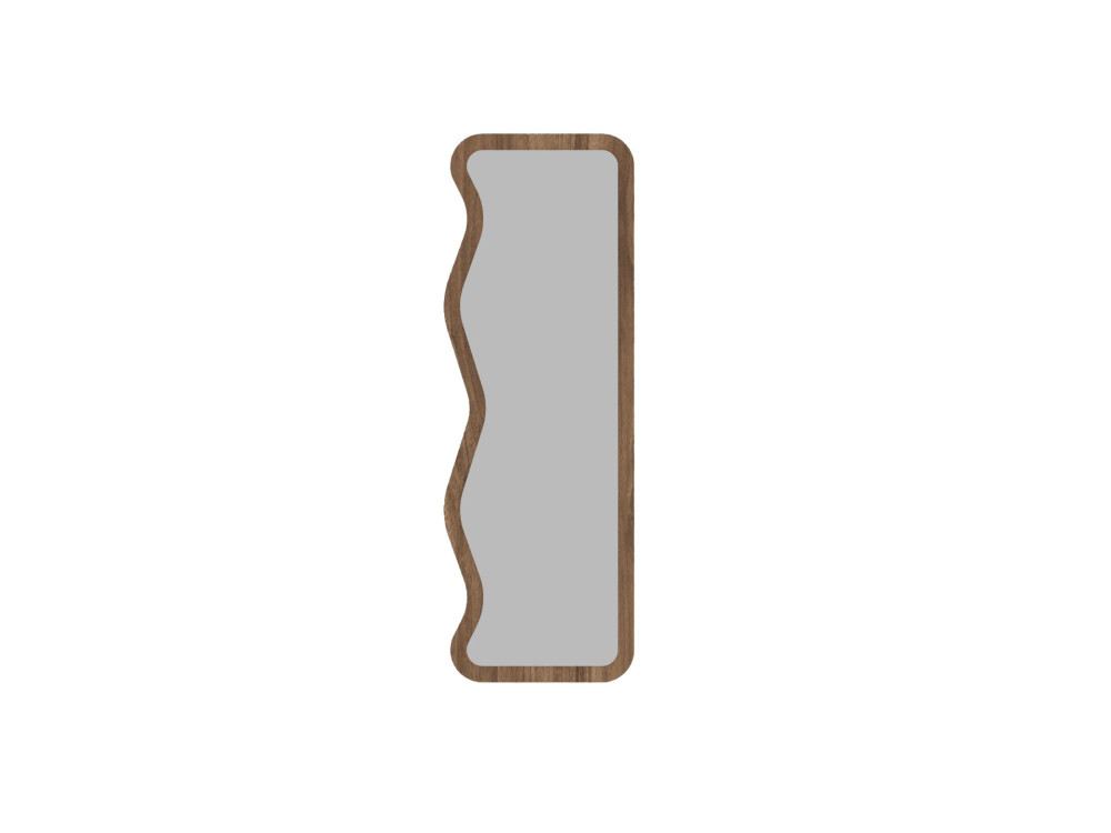 Asel" wooden mirror - 50 x 160 cm - Brown