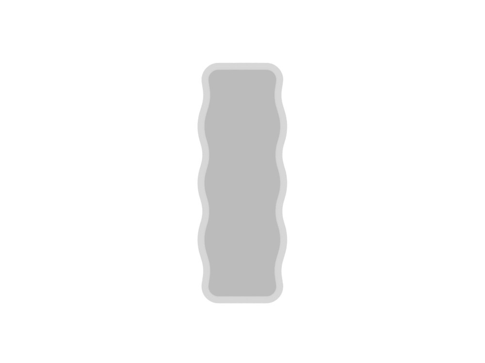 Aror" wooden mirror - 50 x 160 cm - White
