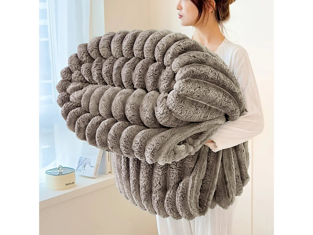 Throw - 1.00 x 1.50 m - Grey