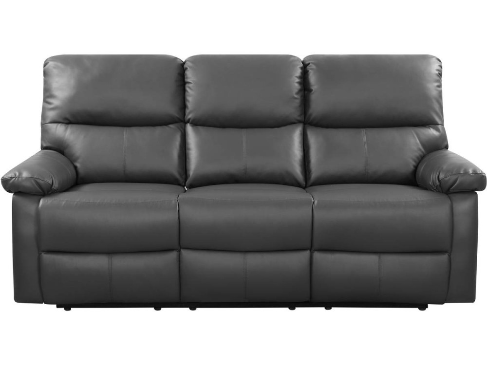 LINCOLN RECLINER SOFA -  3-SEATER - TAUPE