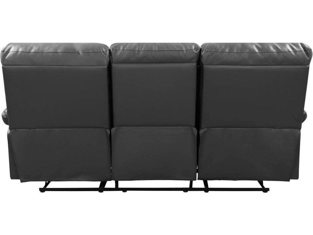 LINCOLN RECLINER SOFA -  3-SEATER - TAUPE
