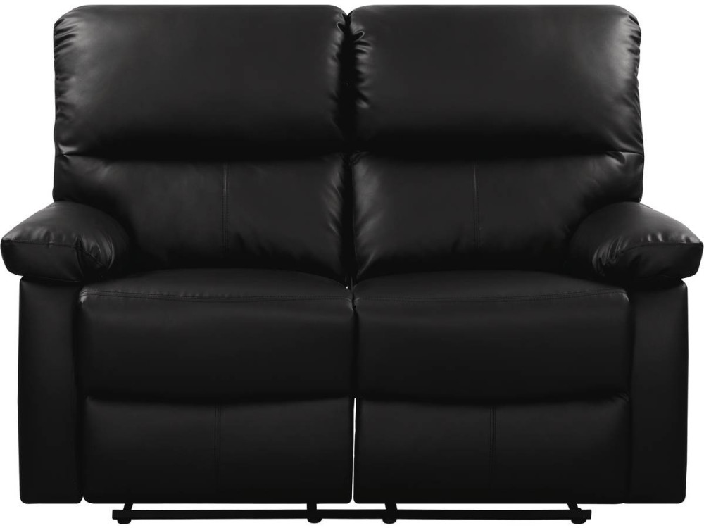 LINCOLN RECLINER SOFA -  2-SEATER - BLACK