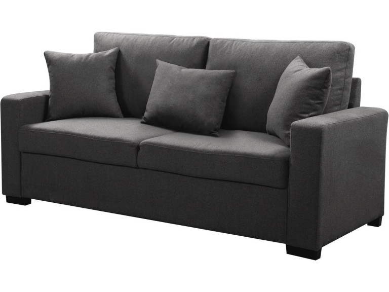 Right fixed 3-seater sofa "Alise" - Grey
