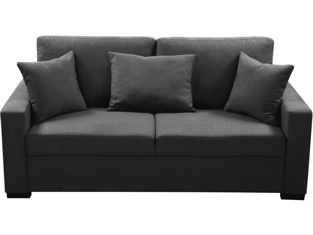 Right fixed 3-seater sofa "Alise" - Grey