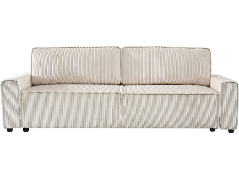 Montaigne corduroy convertible sofa - 3 seats - Beige