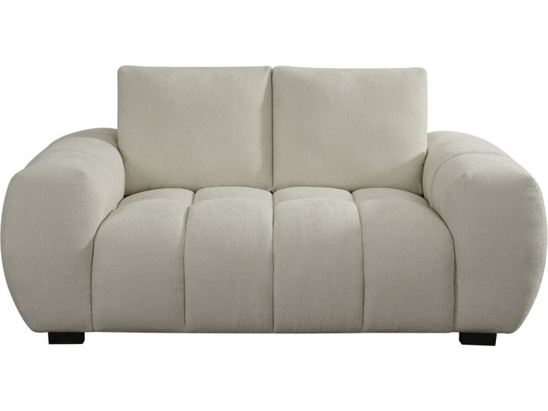 Chenille fabric sofa "Cambon" - 2 seater - Beige