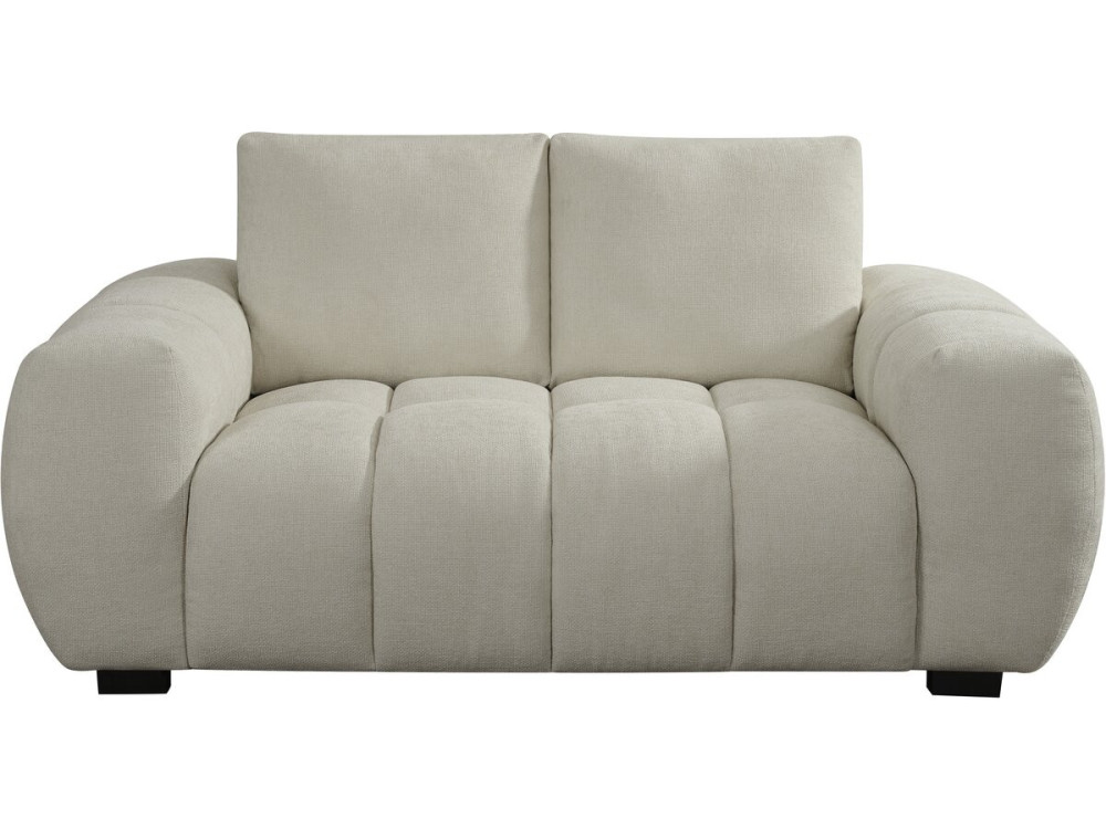 Chenille fabric sofa "Cambon" - 2 seater - Beige