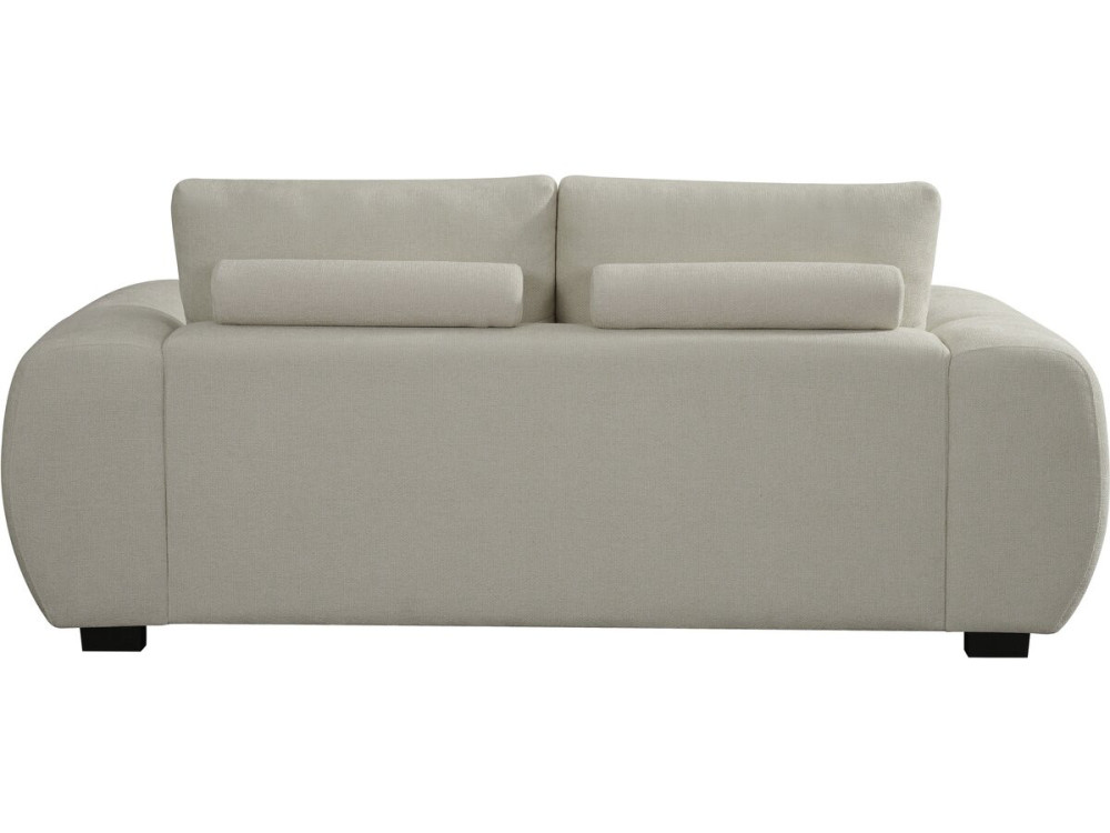 Chenille fabric sofa "Cambon" - 2 seater - Beige